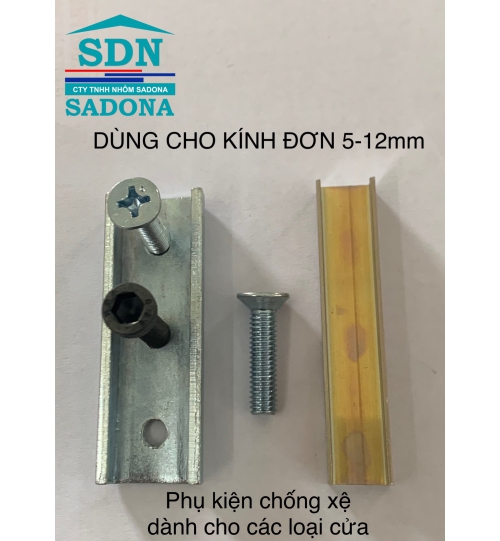 Phụ kiện chống xệ kính đơn dành cho tất cả các loại cửa 