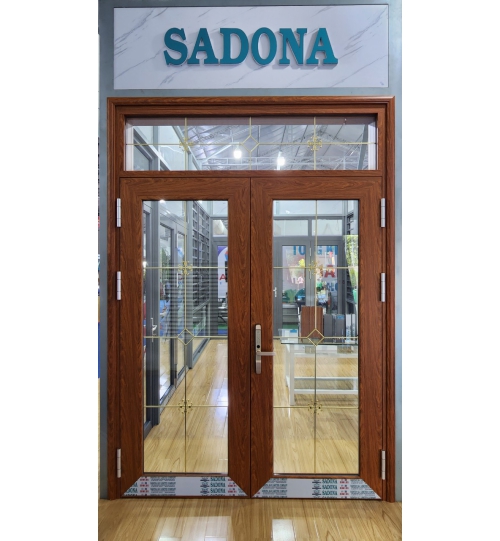 Cửa đi bản lớn -Khung bao nối tường 20f - Cánh bản 15f